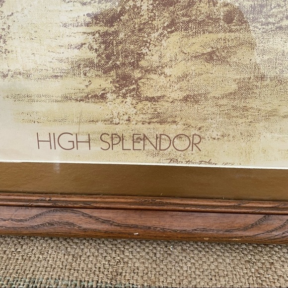 Ben Hampton Framed Print High Splendor 1979 Cabin Trees - Picture 2 of 6